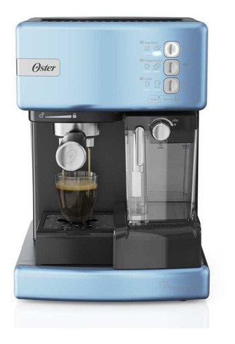 Cafetera Espresso Oster Em6603cc 15 Bares (marfil) Color Azul celeste