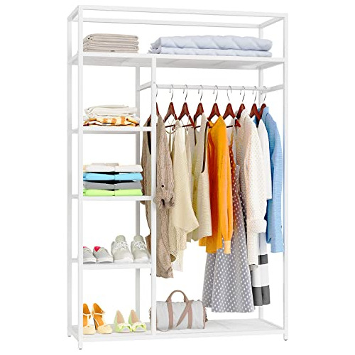 Portable Closets Heavy Duty Clothes Rack Metal Clothing...
