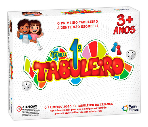 Meu Primeiro Tabuleiro - Pais e Filhos- 4 Jogos Educativos