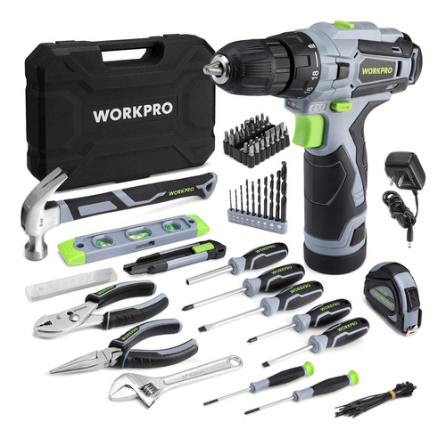 Workpro Kit De Herramientas Para El Hogar De 108 Piezas Con 