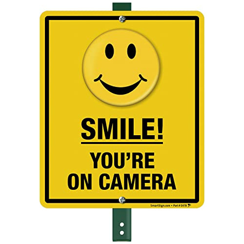 Señal Smartsign Smile De 12 X 10 Pulgadas Con Texto En Inglé