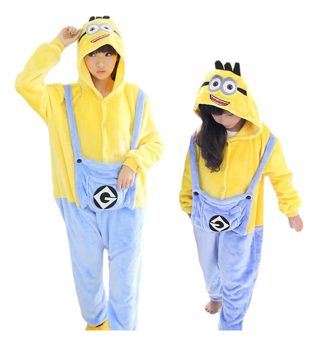 Disfraz De Pijama Miniso Minions Kigurumi Onesie Para Cospla