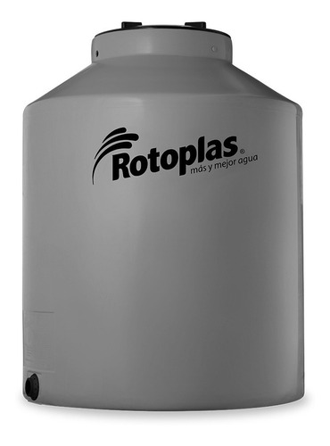 Tanque de agua Rotoplas Gris Tricapa vertical polietileno 2750L gris de 180 cm x 150 cm