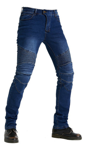 1 Jeans Moto Hombre Moto Todoterreno Rodillera