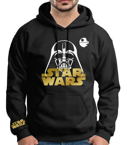 Sudadera Star Wars Darth Vader Logo Clásico Hoodie Hombre