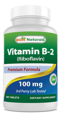 Vitamina B2 / 100mg Riboflavin 120 Capsulas . Stock