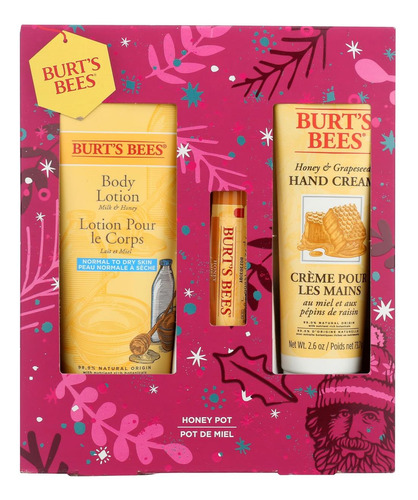 Bote De Miel Burts Bees, Kit De Regalos Navideños, 1 Unidad