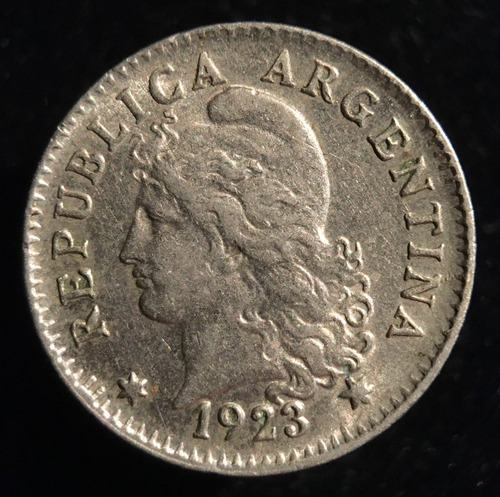 Argentina, 5 Centavos, 1923. Cj#154. Casi Sin Circular