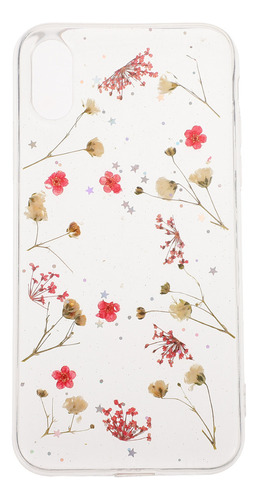 Elegante Funda Con Diseño De Flores Preservadas Para iPhone