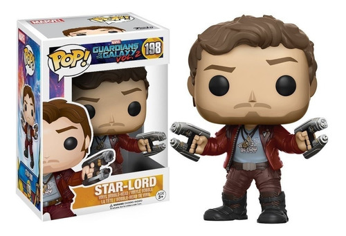 Colecionável Funko Pop Guardiões Da Galáxia 2 Star Lord 198