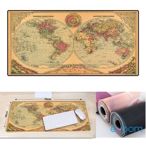 Mouse Pad Gamer Grande Mp-7035a Exbom 70x35cm Mapa Mundi 