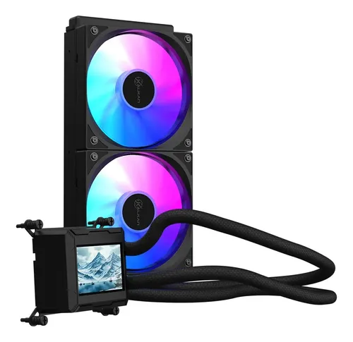 Water Cooler Kalkan Aura Lcd 240 250tdp - R$ 318