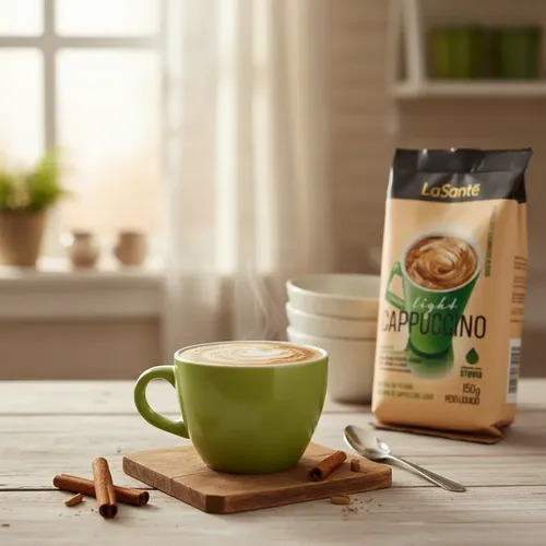 Cappuccino Light Stevia Tradicional La Sante 150g Pouch | MercadoLivre