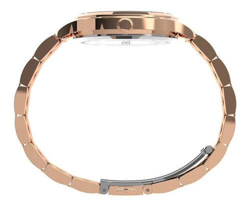 Reloj Timex Dama Peyton Tw2v06300 Rose Gold Analógico Acero Color del fondo Blanco