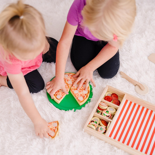Set De Pizza Simulada De Madera Melissa&doug
