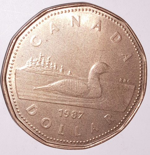 Moneda Canadá 1987 1 Dólar Dollar