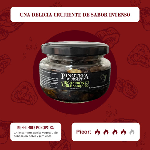Chicharrón De Chile (paquete De 4 Piezas, 40 G. C/u)