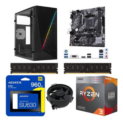 Computadora Ryzen 3200g 32gb Ram 960gb Ssd Graficos Wifi