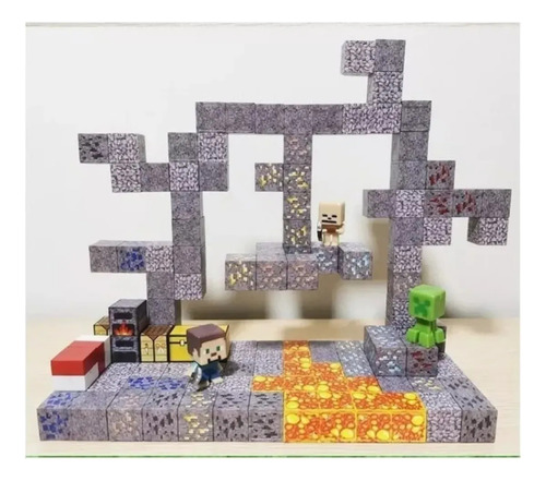 Juguetes De Bloques De Construcción Magnéticos De Minecraft,