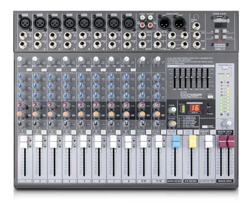comprar Mesa De Som Com 12 Canais Arcano Amix-12 Antiga Am-eq12 Sj