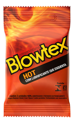 Preservativo Hot 03 Unidades Blowtex