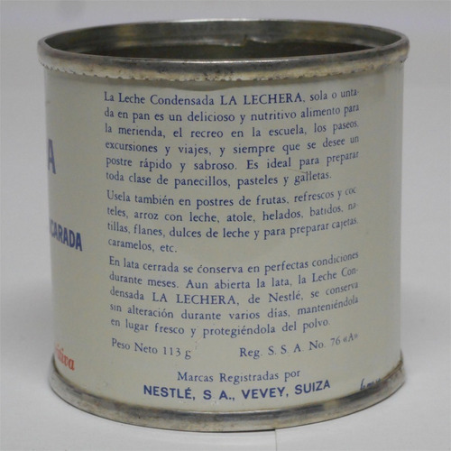 Mini Lata La Lechera Nestle Antigua De Colección 70´s / C-3 (Usado)