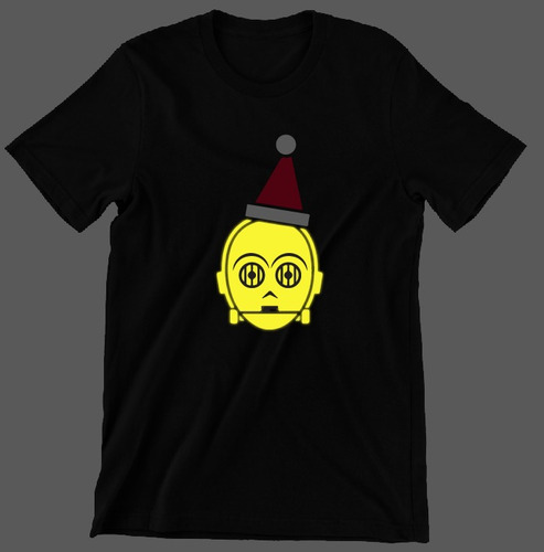 Playera Feliz Navidad C-3po Star Wars Brilla En La Noche