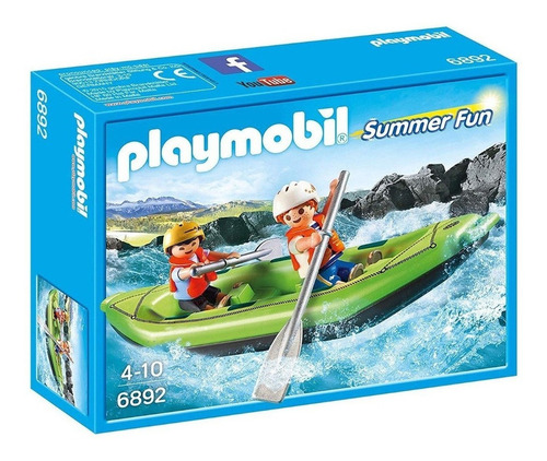 Playmobil Summer Fun 6892 Niños En Kayak Paseo En Balsa