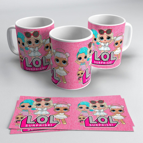 Taza Plastica Sublimada Muñecas Lol Surprise #119