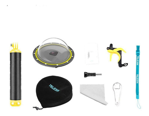 Dome 6' Com Estanque, Bastão E Gatilho Gopro Hero 8 Black