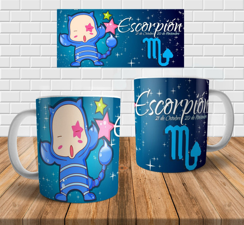 Plantillas Signos Zodiaco Tazas Cute Sublimar Diseños