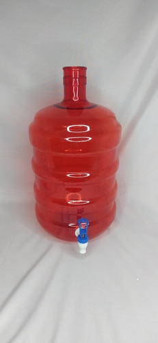 Envase Plástico 12lts Color Rojo Con Dispensador