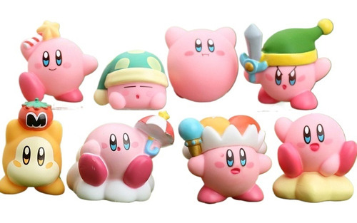 8units Figuras De Acción De Kirby Waddle Dee Doo Juguetes C