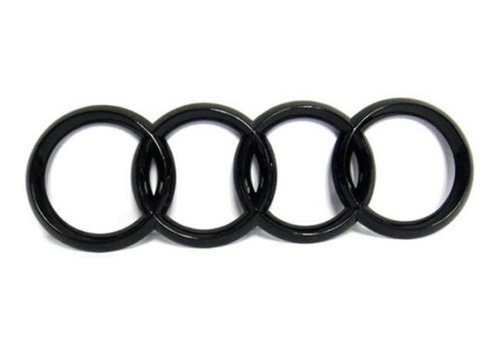 Emblema Audi Baul Escudo Negro 175mm Rs