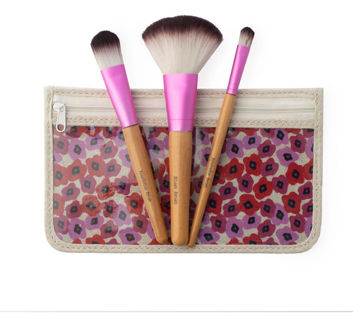 Maquillaje Set Brochas Aplicadoras Para Base Sombra Y Rubor
