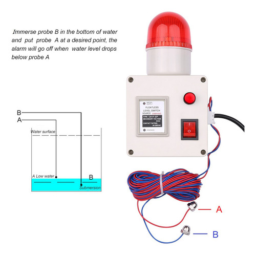 . Alarma Sensor De Agua Sensor De Alarma Interruptor De