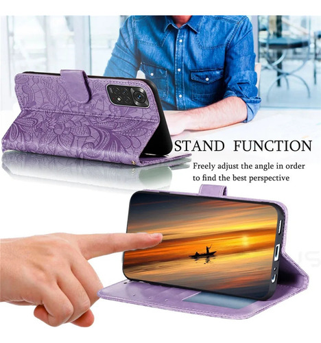 Funda De Piel Con Funda For Huawei Honor