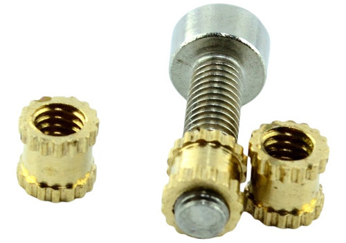 Inserto Latão Rosca Metálica M5x6mm Impressões 3d - 30 Pçs