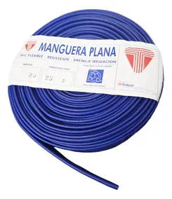 Manguera Plana Azul Tecnocom 25mm X 25mt