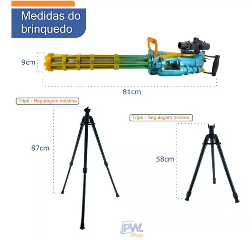 Metralhadora Giratória Dardos Lançador De Dardos Automartica