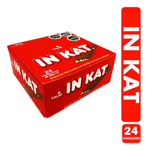 Chocolate In Kat 24 Unid. 624g Calaf - Lireke