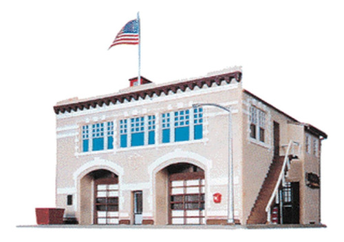 Life-like Trains Ho Scale Building Kits - Casa De Bomberos