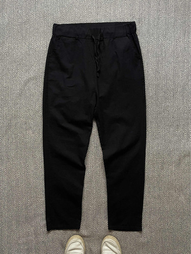 Pantalón Lino/algodón Hombre Talle M Negro Nuevo