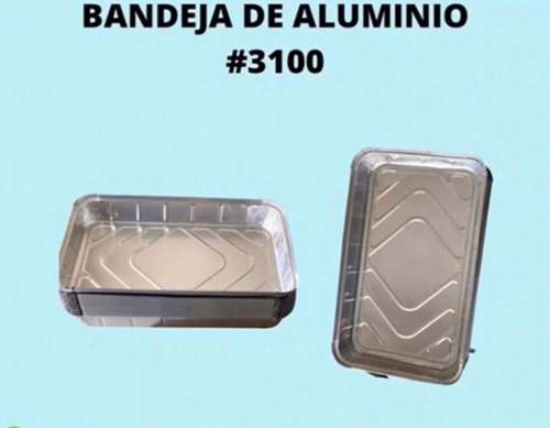Imagen 1 de 2 de Bandejas De Aluminio Modelo 3100 Con Tapa De Cartón