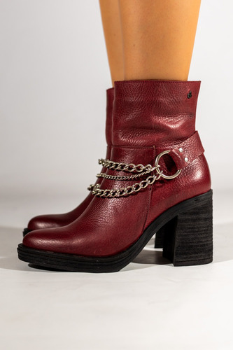Botineta Comoda De Cuero Vacuno Urbana Nigeria Modelo 752