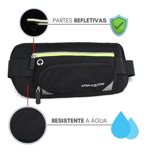 Imagem 2 de 7 de Pochete Para Treino De Acadêmia Com Porta Garrafa De Água