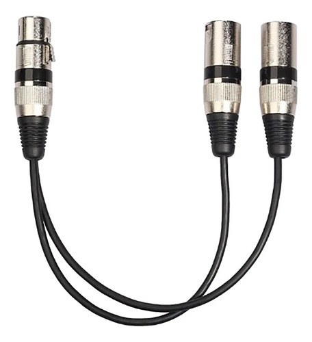 Cable Y Adaptador Xlr 1 Hembra A 2 Xlr Macho