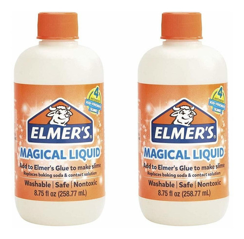 Elmers Glue Slime Magic Liquid Activator Solution Botella 2