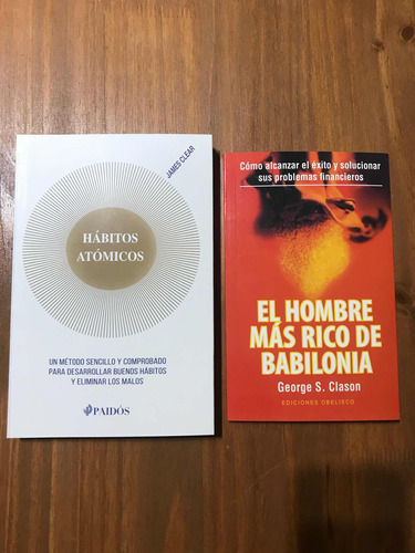 Libros X2 Habitos Atomicos + El Hombre Mas Rico De Babilonia