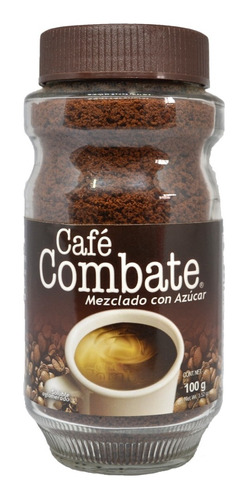 Café Combate Soluble Con Azúcar 5 Piezas De 100 Gr